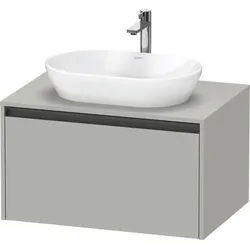 Duravit Ketho.2 Konsolenwaschtischunterbau wandhängend Betongrau Matt 800x550x459 mm - K248850070700 K24885007070000