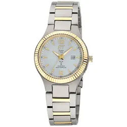 ETT Solaruhr Damen Everest Lady Zweifarbig weiß