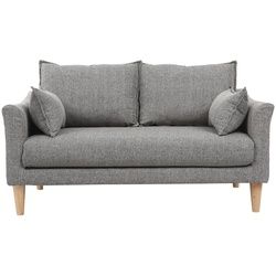 Design-Sofa 2 Plätze Grau KATE