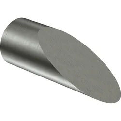 ENDSTÜCKE FÜR GARDINENSTANGEN 16 mm Ø, Santoni Edelstahl-Optik, Packung 2 Stück