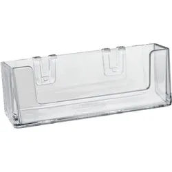 Visitenkartenhalter Clip, 1 Fach, Querformat, Polystyrol, Taymar, PS, transparent