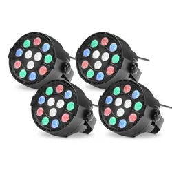 Showlite SPS-121 LED Smart Party Spot 12x 1W RGBW 4er Set
