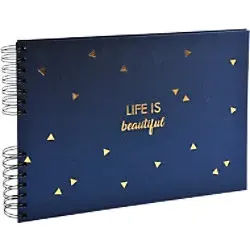 Exacompta Life Spiralfotoalbum Hardback Papier 22,8 x 33 x 3 cm Blau