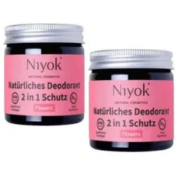 Niyok 2-in-1 Deocreme Deodorant Naturkosmetik Vegan DUO Körperpflege 40 ml
