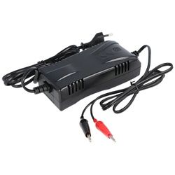 Multipower Ladegerät DL12-2 mit max. 2A Ladestrom, mit Kabel und Krokodil Klemmen