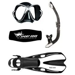 Mares X-Vision Schwarz/Weiss Schnorchelset