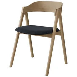 Hammel Furniture Stuhl Mette by Hammel (1 St), Massivholz, gepolsterte Sitzfläche, versch. Farbvarianten grau