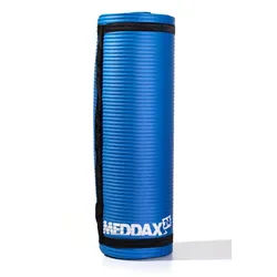 MEDDAX Gymnasikmatte mit Ösen 180 x 60 x 1 5 cm blau 1 Stück