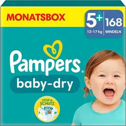 Pampers Windeln Gr√∂ße 5+ (12-17kg) Baby-Dry 168 St