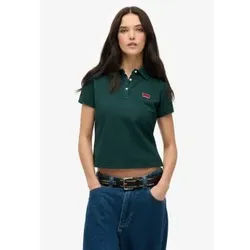Superdry für Damen. W6012049A Poloshirt mit Grafik Athletic Essential grün (XL), Lässig, Baumwolle, Kurzarm
