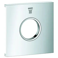 GROHE Metallplatte Grohtherm Aqua Tiles 107174, Symbol: Kopfbrause 6 chrom, 1071740000 1071740000