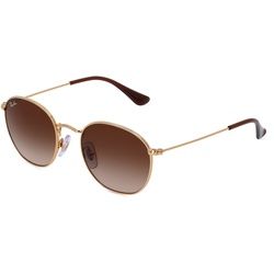 Ray-Ban Junior RJ9572S Jugend-Sonnenbrille Vollrand Rund Metall-Gestell, Gold