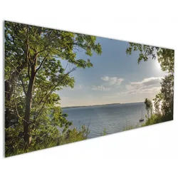 Wallario Küchenrückwand Blick aufs Wasser, (1-tlg) 125 cm x 50 cm