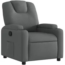 vidaXL Relaxsessel, Sessel Dunkelgrau Stoff