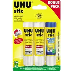 UHU Klebestift stic 45290 Vorteilspack 2x21g+21g Magic