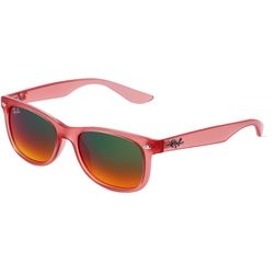 Ray-Ban Junior RJ9052S Jugend-Sonnenbrille Vollrand Eckig Kunststoff-Gestell, Pink