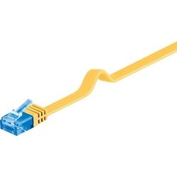 Goobay CAT 6A Flach-Patchkabel, U/UTP, Gelb