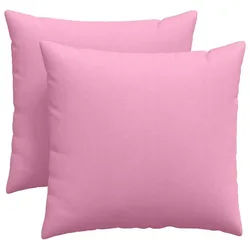 vidaXL Sitzauflage Sofakissen 2 pcs Rosa 45 x 45 cm Stoff, (2 St) rosa