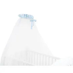 Kikkaboo Betthimmel Babybetthimmel Bear with me, 200 x 500 cm, Baldachin, Insektenschutz blau