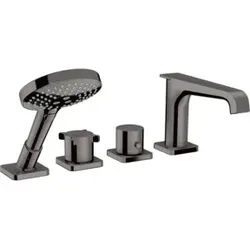 hansgrohe Fertigset Axor Citterio E 4-L-BW-Rand-Arm., m Thermostat, pol. bla vc