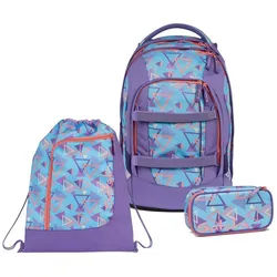 Satch Schulrucksack Pack (3tlg., inkl. Schlamperbox und Sportbeutel)