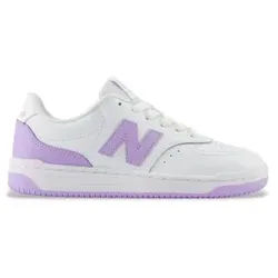 New Balance Unisex für Kinder. GSB80V1 Turnschuhe B80 weiß (38.5), Wohnung, Schnürsenkel, Lässig, Sportlich, Multisport, Kinderbekleidung