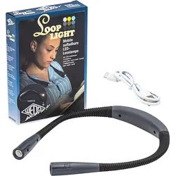Looplight die mobile LED-Leselampe mit 3 Lichtfarben und Helligkeitsstufen, aufladbar durch USB-C