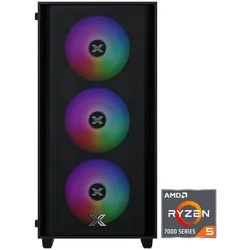 CAPTIVA Highend Gaming R99-615 Gaming-PC (AMD Ryzen 5 7500F, RadeonTM RX 9070 XT, 16 GB RAM, 500 GB SSD, Luftkühlung) schwarz