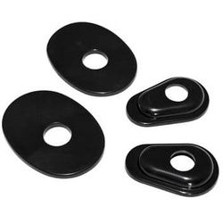 SHIN YO Blinker Montageplatten, INDY SPACER ISY 3, schwarz