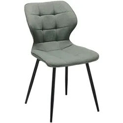 Livetastic Stuhl , Grün , Holz, Metall, Textil , Pappel , Sperrholz , konisch , 47x82x59 cm , Esszimmer, Esszimmerserien
