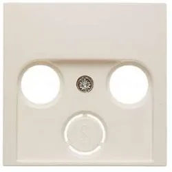 Berker 12038982 Zentralstück für Antennendose 2- und 3-Loch, S.1/B.3/B.7, weiß glänzend