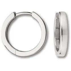 ONE ELEMENT Paar Creolen Ohrringe Creolen aus 925 Silber Ø 17,8 x 2,6 mm, Harmonisch gestaltet – ruhiges Design mit feinem Ausdruck silberfarben