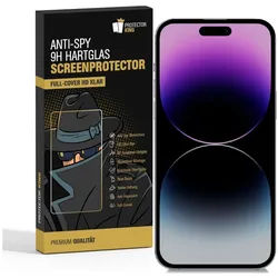 4x Anti-Spy 9H Panzerglas für iPhone 16 Plus Blickschutz Privacy echtes Tempered Glass Panzerfolie Displayschutz Schutzfolie Schutzglas Screen Protector