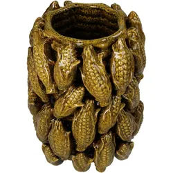 Übertopf CORN - braun - LBH 23x22.50x26 cm