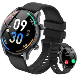 vamout S54 Smartwatch (3,5 cm, Andriod ios), Herren Smartwatch 1 39 Zoll Fitness schwarz
