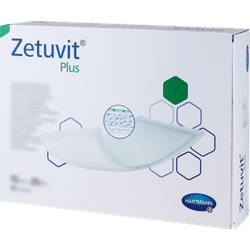 ZETUVIT Plus extrastarke Saugkompr.steril 15x20 cm 10 St