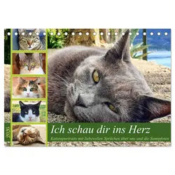 CALVENDO Wandkalender Ich schau dir ins Herz (Tischkalender 2026 DIN A5 quer), CALVENDO Mona 21.0 cm x 1 cm x 14.8 cm