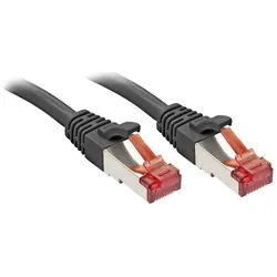 Lindy LINDY 47782 RJ45 Patchkabel CAT 6 S/FTP 7.50 m Schwarz mit Rastnasensc Netzkabel, (750.00 cm) schwarz