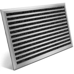 BoMoe Alu-Fussmatte AluGant Dl , Metall , 90x60 cm , Teppiche und Böden, Schmutzfangmatten, Fußmatten