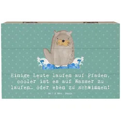 Mr. & Mrs. Panda Dekokiste 19 x 12 cm Schwimmen Pfade - Meeresbrise - Geschenk, Wasser, Handball (1 St) blau
