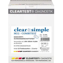 SERVOPRAX Clear & Simple HCG combi Schwangerschaftstest 5 Teste 5 Teste5 Stück