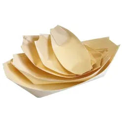 NATURESTAR Bio Holzschiffchen, Geschmacksneutrales Holzboot aus Pinienholz, 1 Karton = 2000 Stück, 10,5 x 5 cm, natur