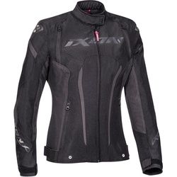 Ixon Striker wasserdichte Damen Motorrad Texiljacke, schwarz, Größe XL