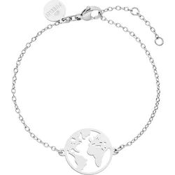 PURELEI World Map Armband, verstellbare Länge
