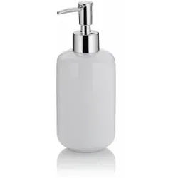 Kela Isabella Seifenspender, Perfekter Flüssigseifenspender mit selbstbedienbarer Pumpe, Farbe: beige