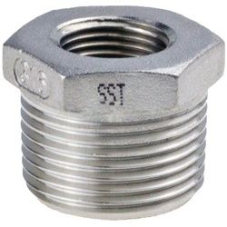 SPRINGER Steckfitting Reduzierstück NPS=1 1/2 ′′ NPS2 1 1/4 ′′ 325, 8-kant L 28 mm