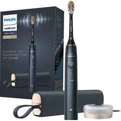 Philips Sonicare Elektrische Zahnbürste Diamond Clean Prestige HX9992, Aufsteckbürsten: 1 St., mit Schalltechnologie, SenseIQ-Technologie, KI gesteuerte Sonicare App blau