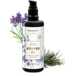 Allgäuquelle Bio Körperöl Bodylotion Allgäuer Nachtruhe Lavendel, Zeder, Mandarine 100 ml