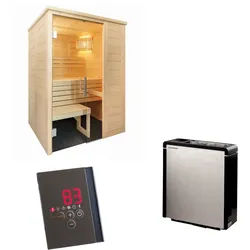 Sentiotec Sauna Komplettset Alaska Mini | Concept R Mini Combi | 2 Pers.