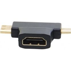 Exertis Connect HDMI adapter , T-förmig, Mini/micro HDMI Stecker zu HDMI Buchse (HDMI), Video Kabel